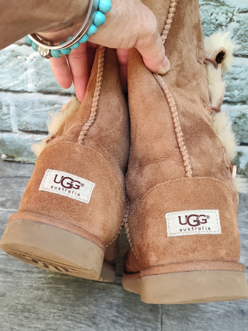 Ugg Tall Bailey Button Boots, Size 6 - Picture 9 of 11
